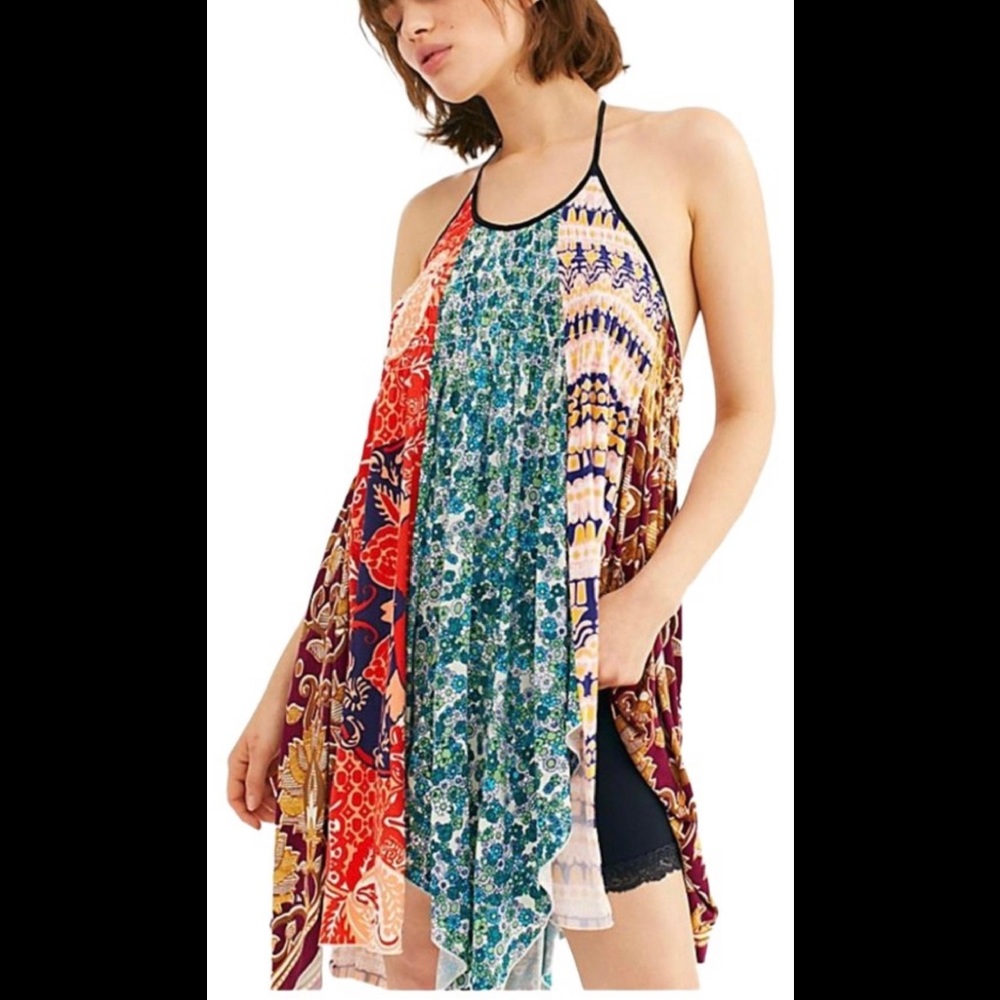 Free people shirt / dress “can’t tie me down tunic” new with tags  XS